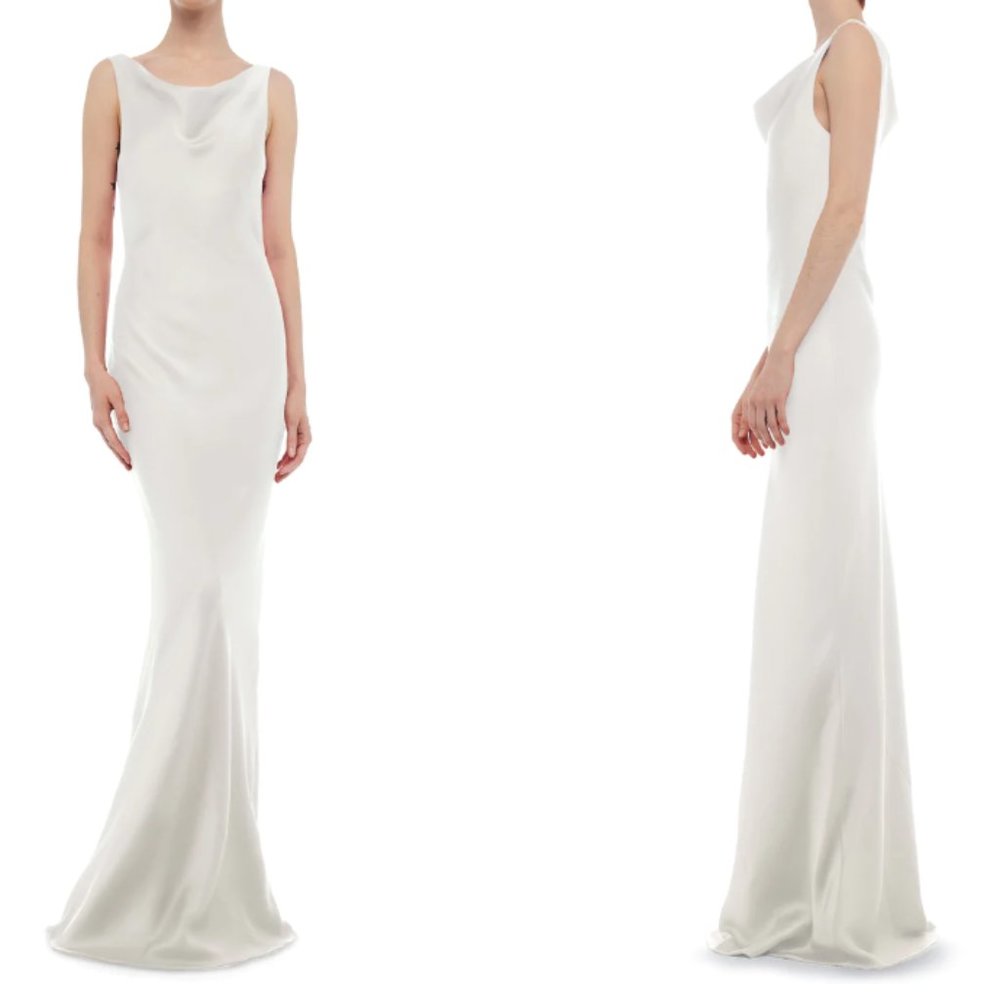 Simple White Wedding Dress